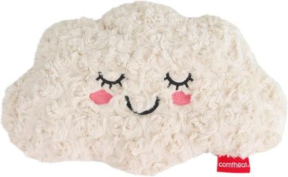 Microwave Unscented Heating Pad for Pain Relief, Moist Heat Pack | Hot Compress for Period Cramps, Shoulder, Muscles, Cute Cloud Plush Heating Pad, Gift for Girl Women, with Washable Cover