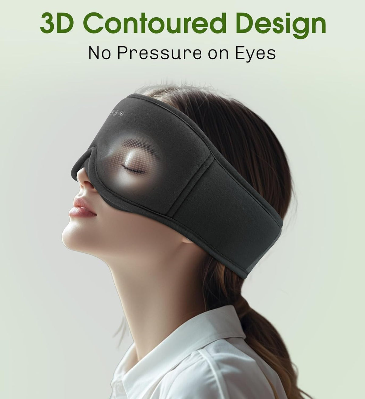 Sleep Mask with Bluetooth 5.4 Headphones, Removable 3D Eye Cups, Timing Sleeping Headphones for Side Sleepers, Wireless Music Eye Mask Speakers for Men, Women, Tech Gifts, Pink