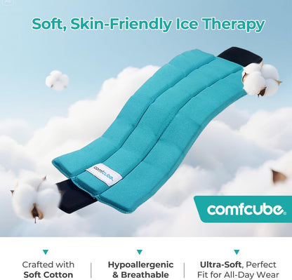 Neck Ice Pack Wrap for Cervical Pain, 2 Hours Long Lasting Cold | Ice Pack for Neck Shoulders Cooling, FSA Eligible, Flexible Cold Pack for Hot Weather, Hot Flashes, Surgery, Swelling