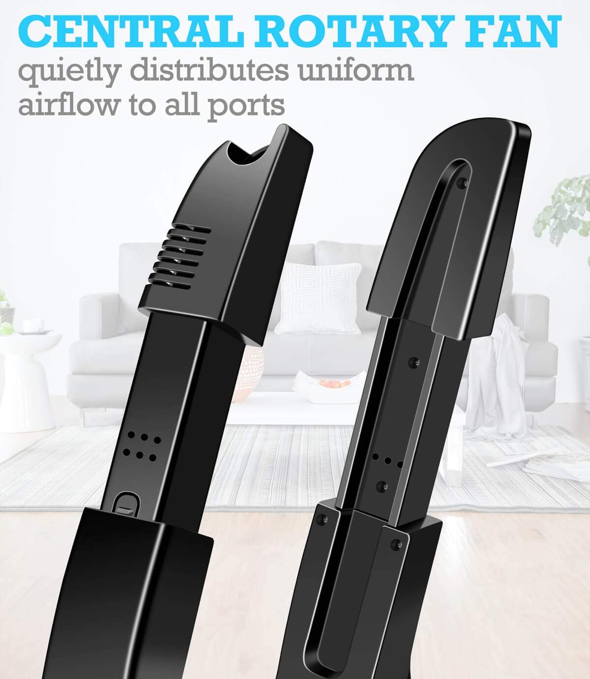 Portable Electric Shoe Glove Boot Dryer Warmer with Folding and Drying Rack