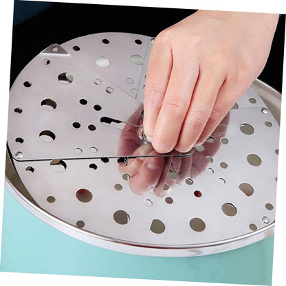 Stainless Steel Overflow Stopper Lid Adjustable Anti-Spill Cover for Pots and Pans Multi-Functional Kitchen Accessory Suitable for Cooking and Steaming