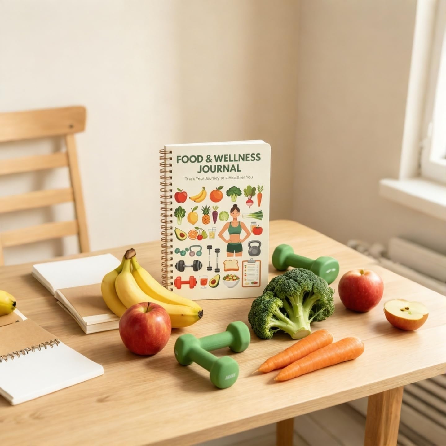 Kerixi Food and Exercise Journal for Tracking Meals, Nutrition, and Weight Loss