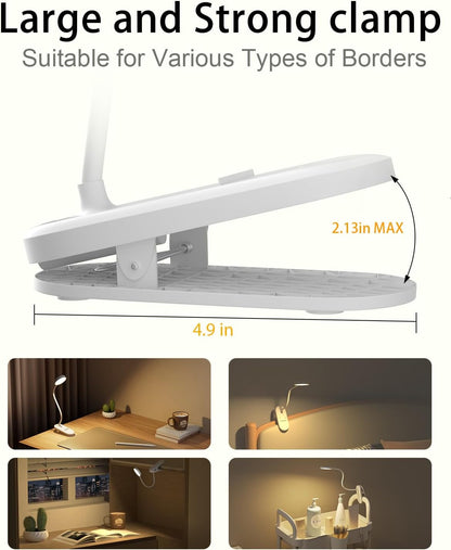 Red Book Light, Rechargeable Clip On 625nm LED Light for Reading | Timer, Red Light Sleep Aid, Bedside Lamp, For Workbench, For Kids & Studying