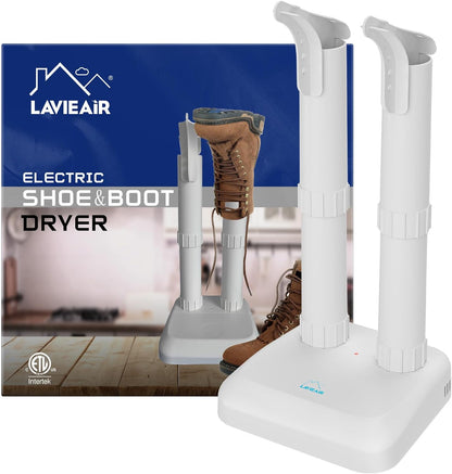 Silent Boot Dryer for Work Boots Sneakers, No Heat Shoe Dryer | Fanless Noiseless Boot Warmer Deodorizer Fits Gloves, Ski Gear, Cleats, Workers, Families, Hunters, Rainy Day, Snowy Day Gift