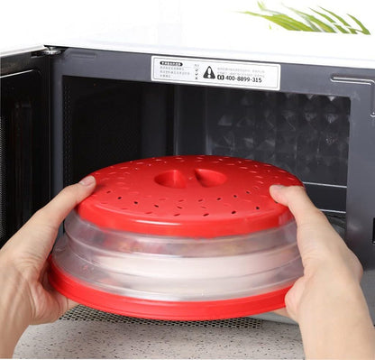 12.3 IN Collapsible Microwave Splatter Cover(Dark blue) - Colors B