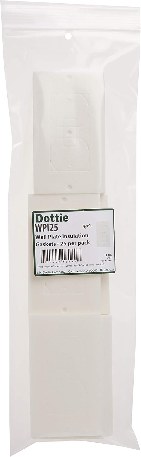 WPI25 Wall Plate Insulation Gasket, 25-Pack