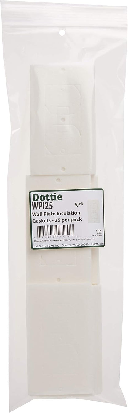 WPI25 Wall Plate Insulation Gasket, 25-Pack