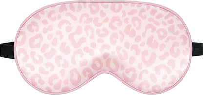 Sleep Mask, Silk Eye Mask for Sleeping with Adjustable Strap, Satin Blackout Sleeping Eye Mask for Men&Women, Comfortable Blindfold Eyeshade for Night Sleep(Black)