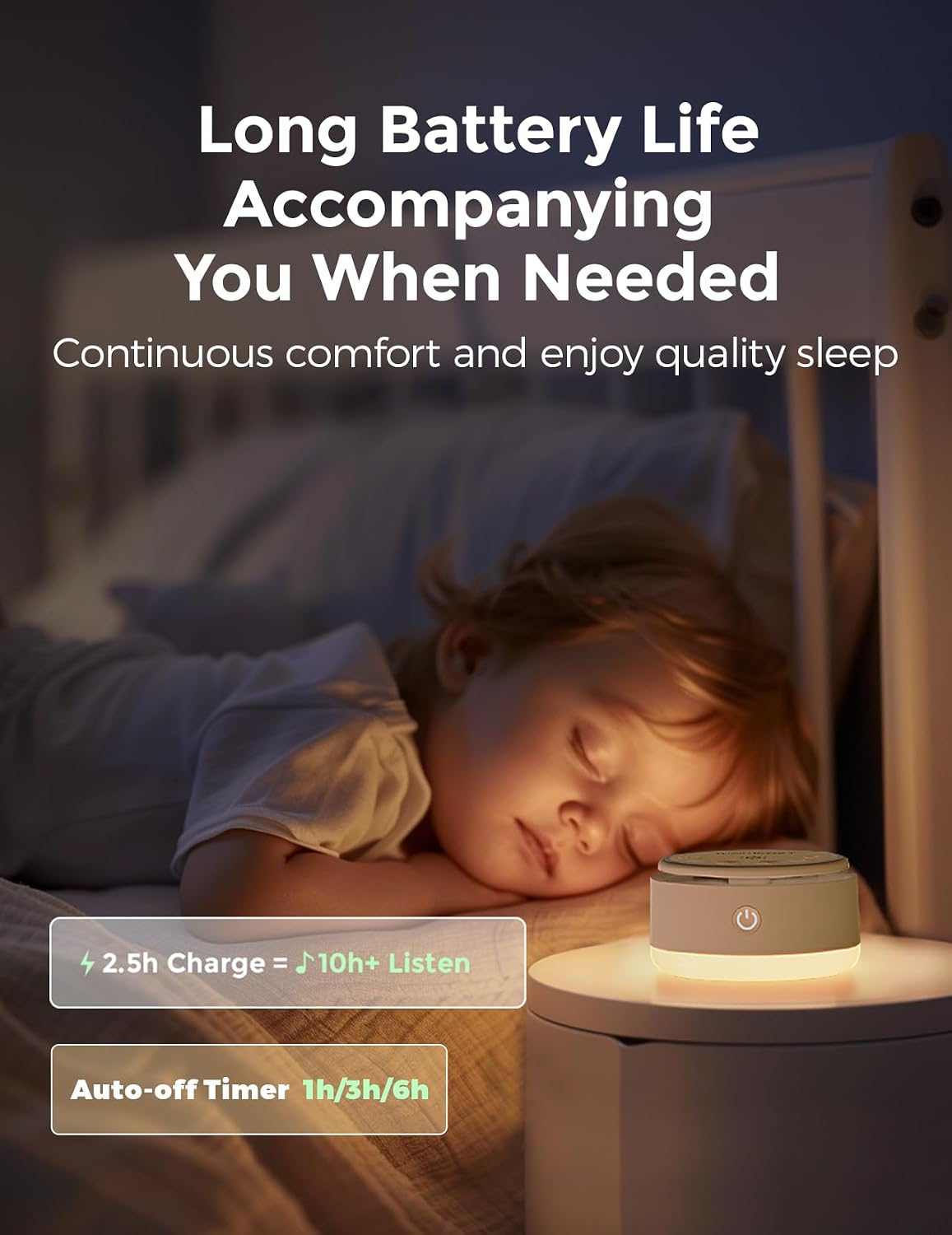 Momcozy Sound Machine for Baby | Portable White Noise Sound Machine for Sleep Rechargeable | 20 Sleep Sounds White Noise Machine with Nursery Night Light | Travel Sleep Sound Machine Battery Based