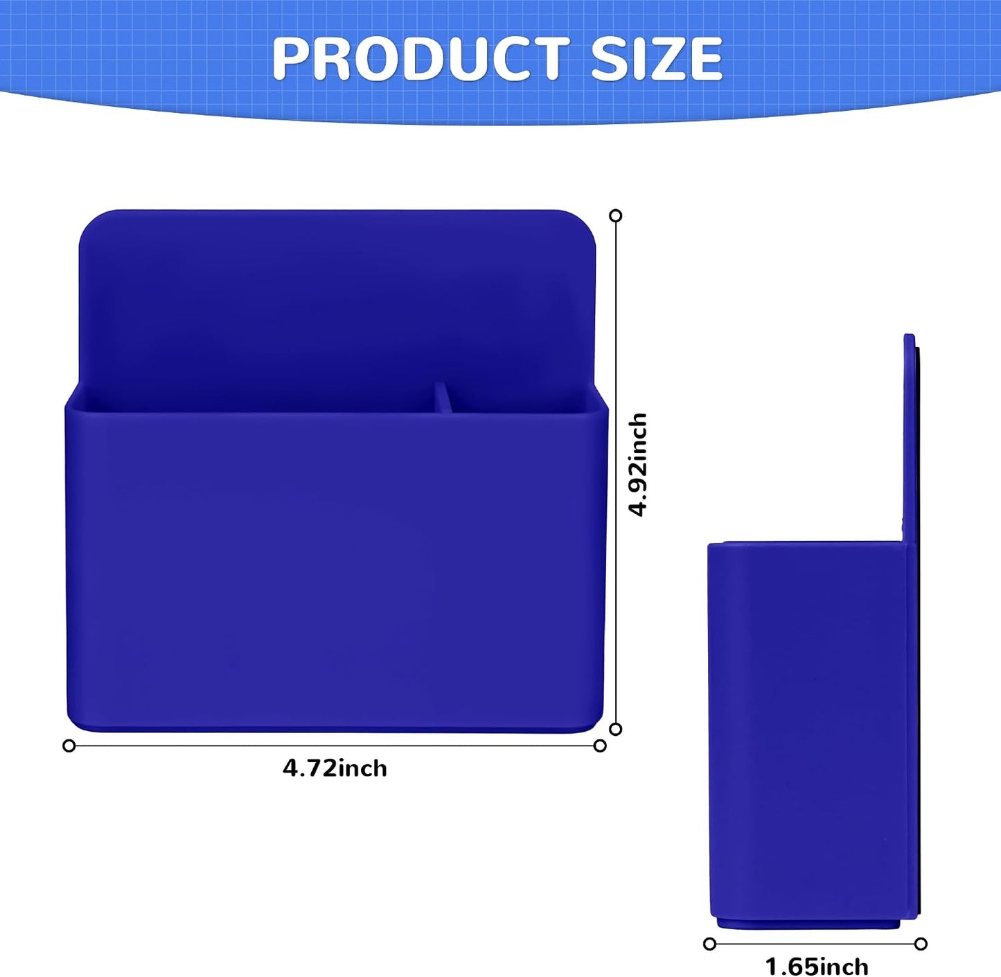 Magnetic Dry Erase Marker Holder - Multi-Surface Pen & Marker Holder for Fridge, Whiteboard, Locker - School, Office, Home - 1 Pack, Black