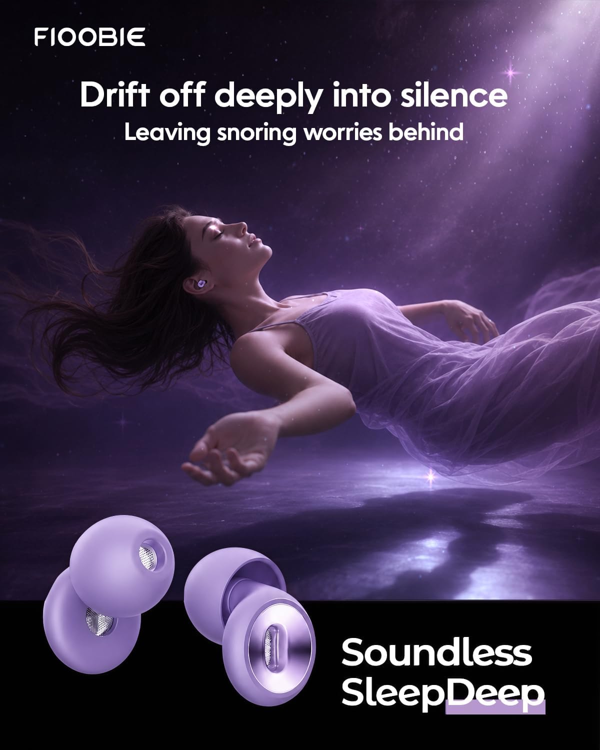 2026 Pro Ear Plugs for Sleeping, 46dB ASTM Certified Noise Cancelling Ear Plugs for Side Sleepers, 360° Pressure-Balanced, Snore & Noise Blocking with 6 Ear Tips, All-Day Comfortable Fit, Black