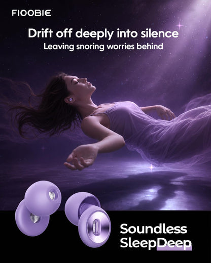 2026 Pro Ear Plugs for Sleeping, 46dB ASTM Certified Noise Cancelling Ear Plugs for Side Sleepers, 360° Pressure-Balanced, Snore & Noise Blocking with 6 Ear Tips, All-Day Comfortable Fit, Black