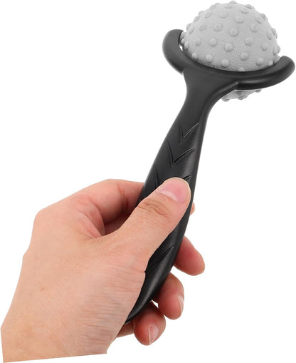 Handheld Massage Roller Stick with Deep Tissue Massage Balls for Relief and Muscle Knot Release for Back Legs Neck Compact Travel-Friendly Stretching Tool for Home and Office