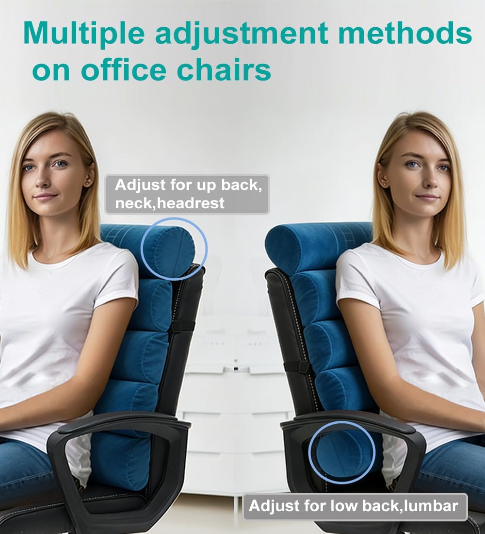 Ergonomic Lumbar Support Pillow for Office Chair,Adjustable Back Cushion