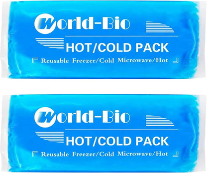 Soft Gel Ice Pack Wrap 12"x4.7" | Reusable, Hot Cold Therapy, Head Neck