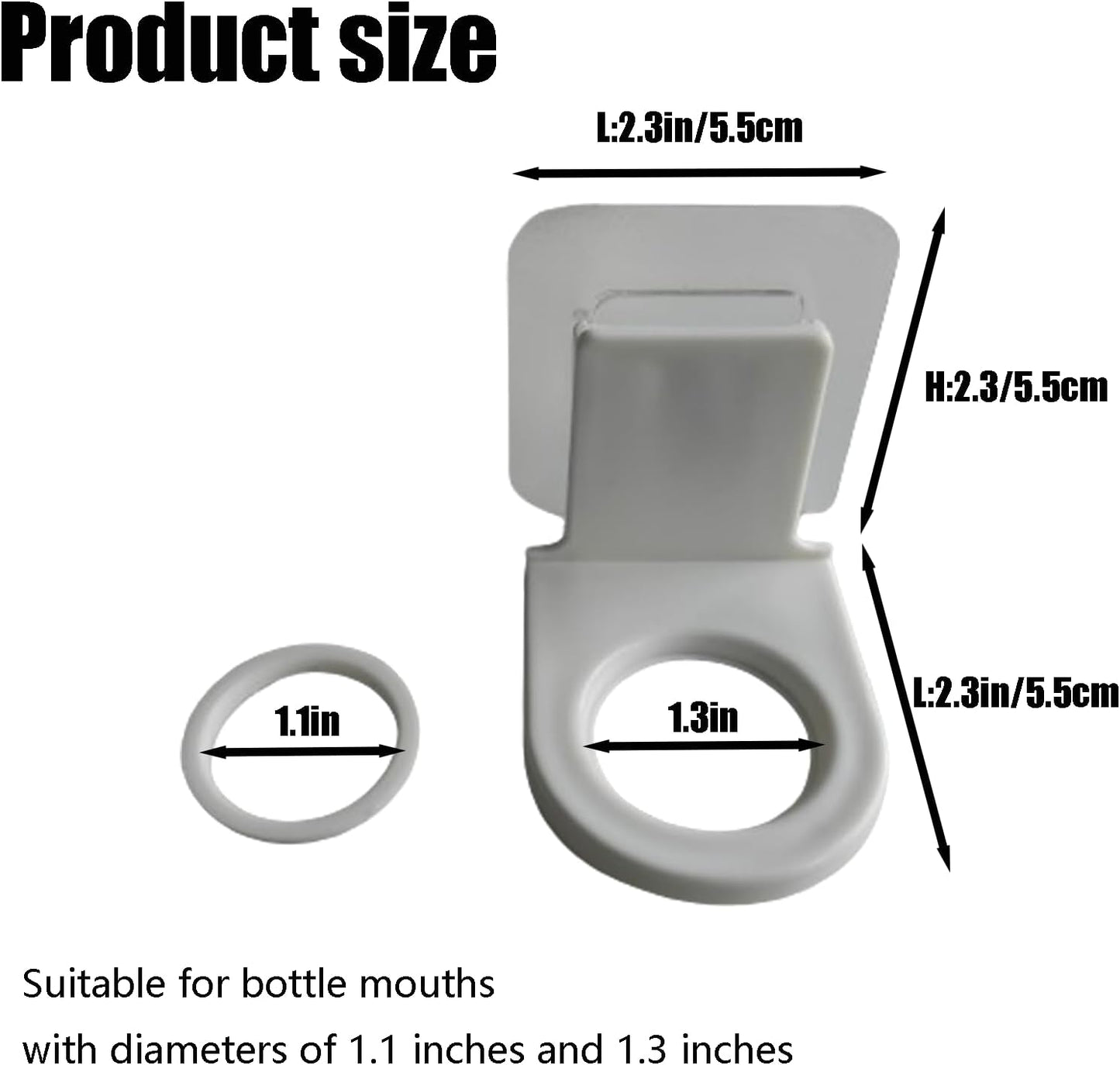10 Pcs Wall Mounted Pump Hand Stand Hanging Jar Hanger Rack Wall Mounted Pump Hand Stand, Drill Free Wall Soap Dispenser Lotion Container for Kitchen Bathroom,Soap Bottle Dispenser Holder