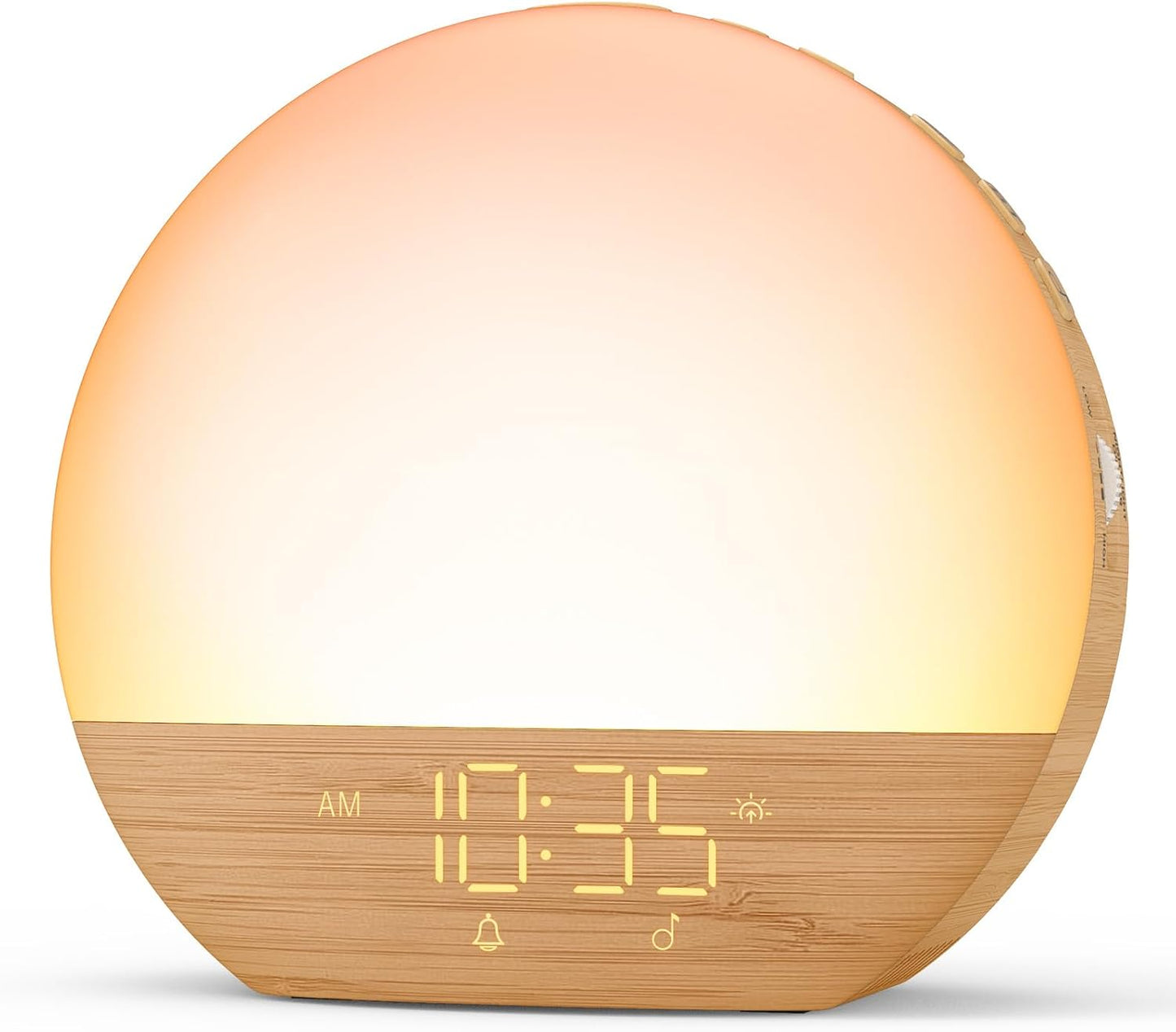 Sunrise Alarm Clock with Sound Machine: Gradual Wake Up Light with Sunrise Simulation - White Noise Machine with Bluetooth Speaker for Sleeping - Dimmable Night Light for Adults Kids Baby Bedroom