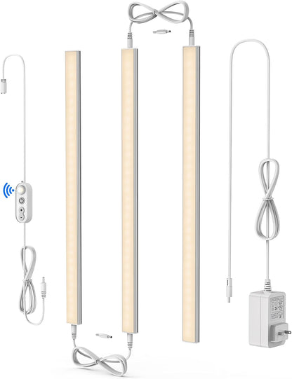 Motion Sensor Cabinet Lighting, 4500K Daylight, 3 Pack 12 inch Linkable