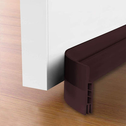 Suptikes 2 Pack Door Draft Stopper，Door Sweep for Exterior & Interior Doors,Door Bottom Seal Dust and Noise Insulation Weather Stripping Draft Guard Insulator, 2" W x 39" L,White