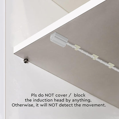 Motion Sensor LED Strip Lighting Kit. Plug in. Perfect to Work as Motion Activated Lighting for Under Cabinets Closets Wardrobe Hallway Stairs Beds Pantry Kitchen. 6-Rigid-Strip.Daylight White 5000K.