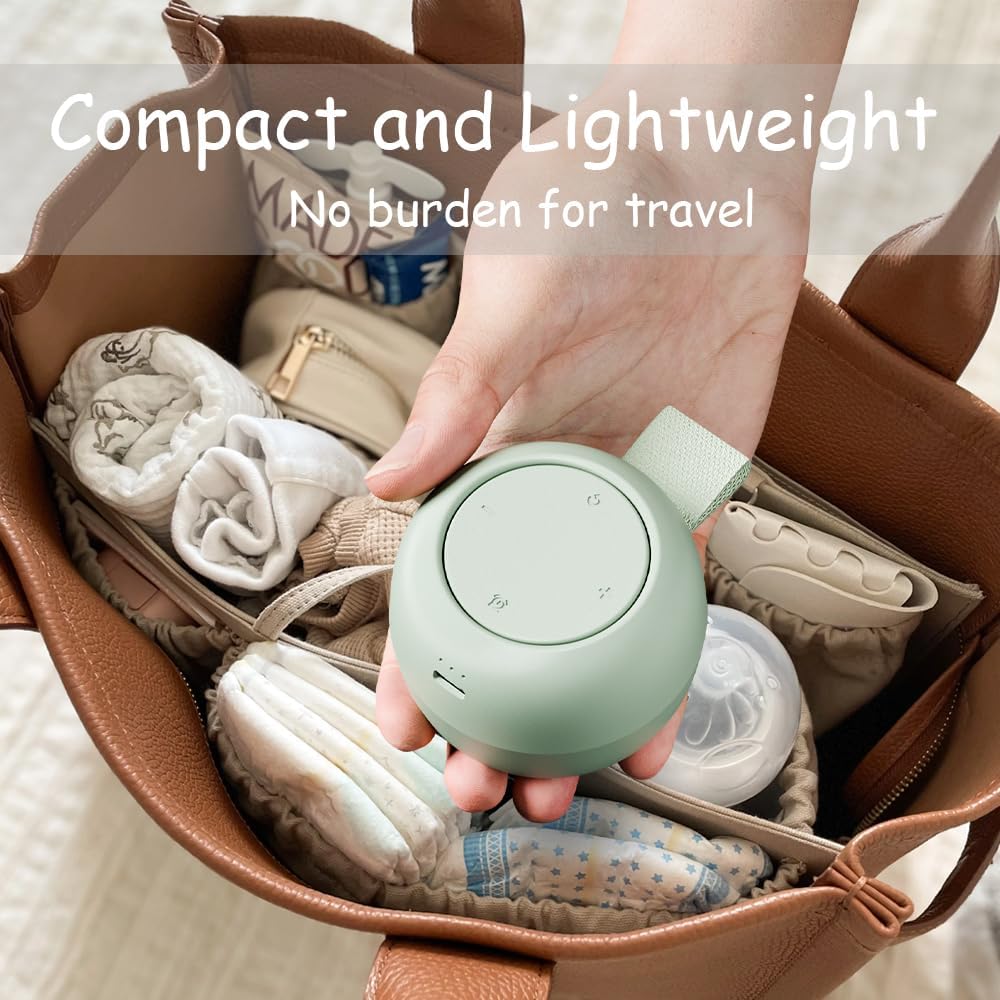 Portable Baby Sound Machine & Essentials for Babies & Kids - Mint