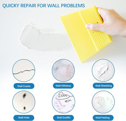 Drywall Repair Kit,Drywall Hole Patch Repair Kit,Wall Spackle Paste 9.8OZ to Fix Wall Surface Holes and Creak Damage with White Wall Repair Putty,Scraper,Sanding Pad Fill Quick and Easy Solution