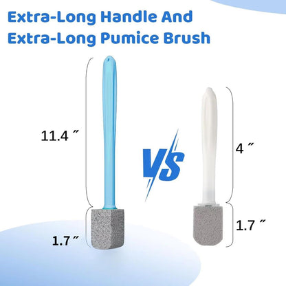 Pumice Stone Toilet Bowl Cleaner for Hard Water Ring & Stains | Removes hard water rings, calcium buildup & rust stains from toilet bowls without scratching porcelain.