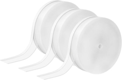 Clear Silicone Weather Stripping Seal Door Tape - Strong Adhesive Door & Window Seal Strip for Draft Stopper, Dustproof | Peel & Stick, Removable, No-Residue [33Feet x 45mm]