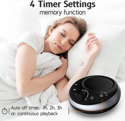 Sound Machine Loud White Noise Machine Nonstop Brown Noise Sleep Machine 30 Soothing Sounds for Baby Kids Adults Pink Noise Sounds Machine 36-Level Vol 4 Timer Memory Function for Home Travel Office