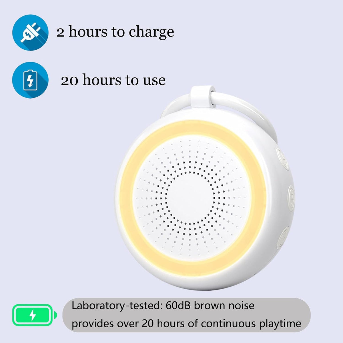 Portable White Noise Machine Sound Machine, 22 Sounds