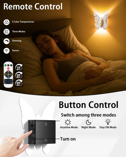 Eneru Motion Sensor Wall Sconce Set of 2, Rechargeable Wall Lights, Indoor