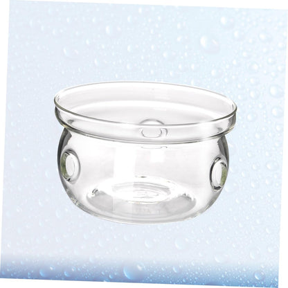1pc Insulated Glass Base Heating Stand for Teapot Practical and Stylish Design for Home Tea Parties Keeps Tea Warm Without Candle