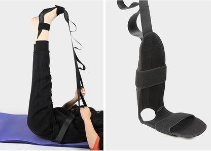 Stretching Strap Hamstring Stretcher Foot Calf, Leg, igament Belt for Pain-Relief Ligament Belt Rehabilitation Training Strap