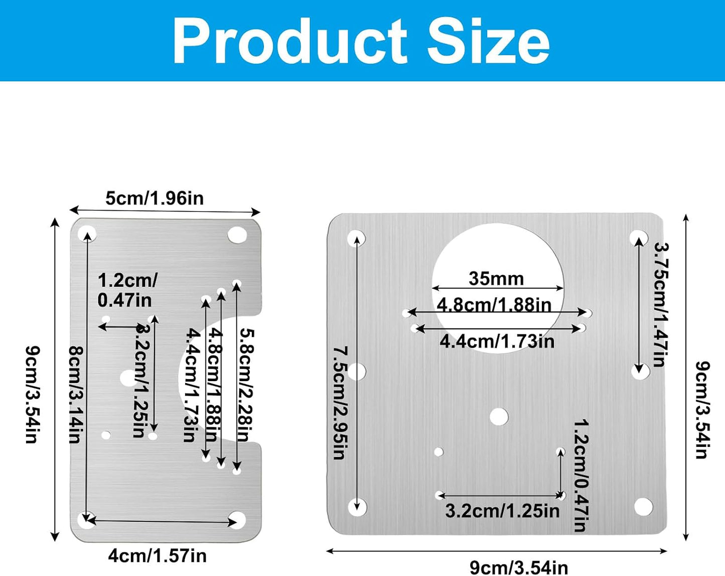6 PCS Cabinet Hinge Repair Plate Kit | Hinge Fixing Plates with Screws, Stainless Steel, For Loose Hinges, Cupboards & Furniture