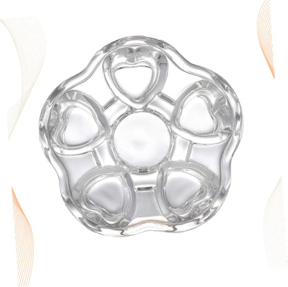 Glass Heart Base Tea Pot Warmer Stylish Insulated Heating Base for Glass Teapots Creative Design for Keeping Tea Warm and Functional Use
