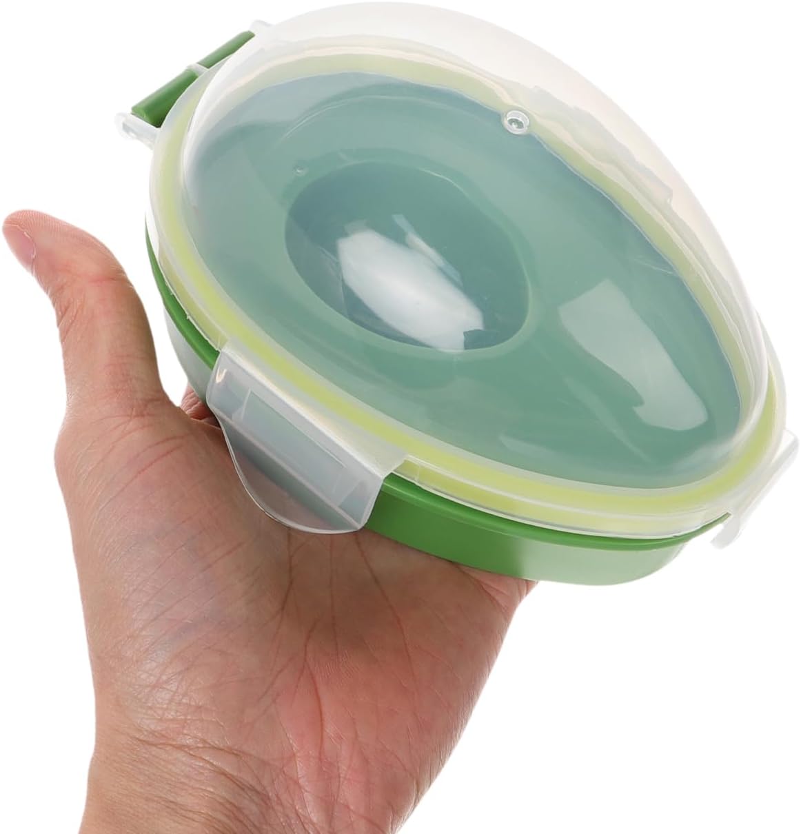 DOITOOL Avocado Keeper, Avocados Storage Container, Reusable Saver Holder, Silicone Fridge Container for Freshness, Refrigerator Vegetable Case Saver, Clear Box for Vegetarians