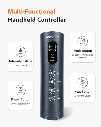 CINCOM Leg Massager with Heat and Air Compression FSA - HSA