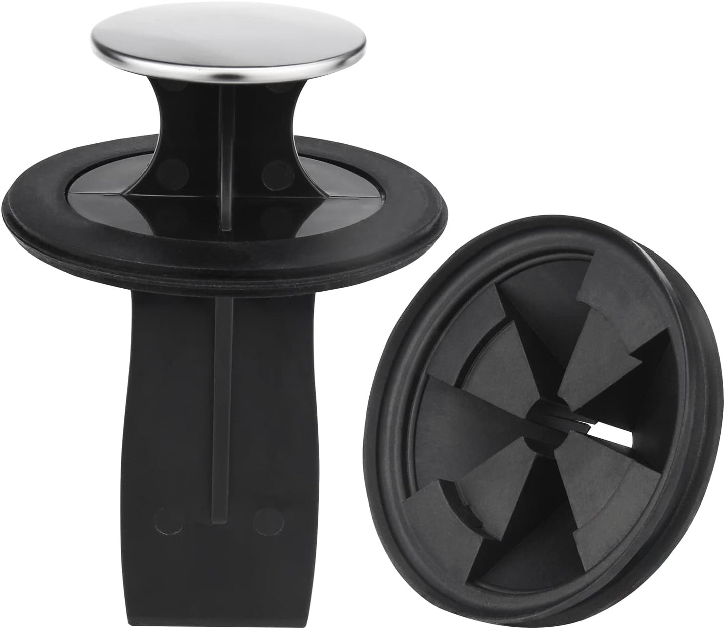 Garbage Disposal Splash Guard, 2 Pack Upgraded EPDM Rubber Drain Insert for InSinkErator Evolution Series 3 3/8" QCB-AM Sink Baffle Drain Cover Removable Quiet Collar EPDM Strainer Insert Parts