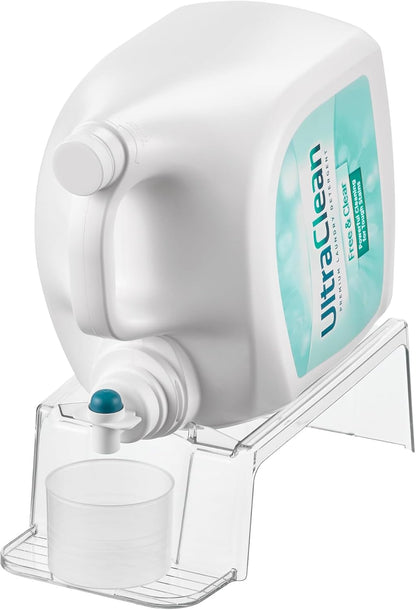 iDesign Laundry Detergent Holder, Clear | Liquid Detergent Stand, Laundry Room Organization