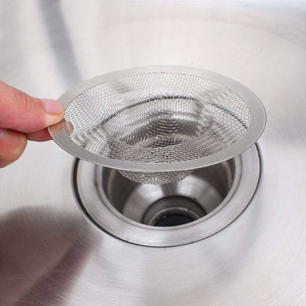 Shower Hair Drain Catcher, Stainless Steel Hair Catcher for Sink Bathroom Tub Drain Hair Catcher By Lechay (2pc)