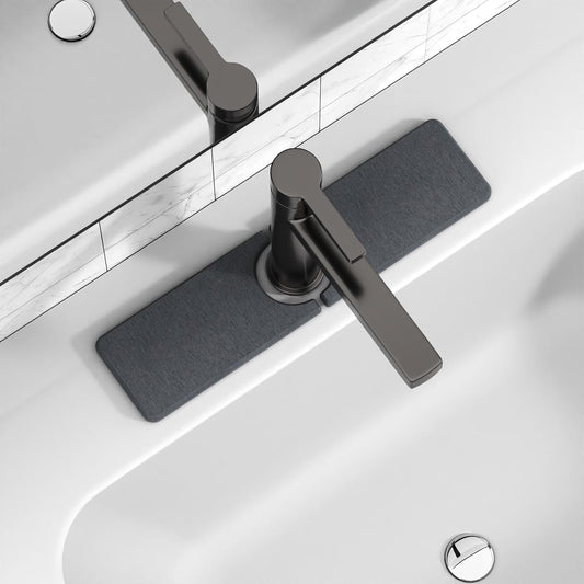 Premium Stone Faucet Mat for Kitchen Sink, 30" x 4" White | Quick Drying & Water Absorbent, Sink Splash Guard Tray for Prevents Moisture Buildup