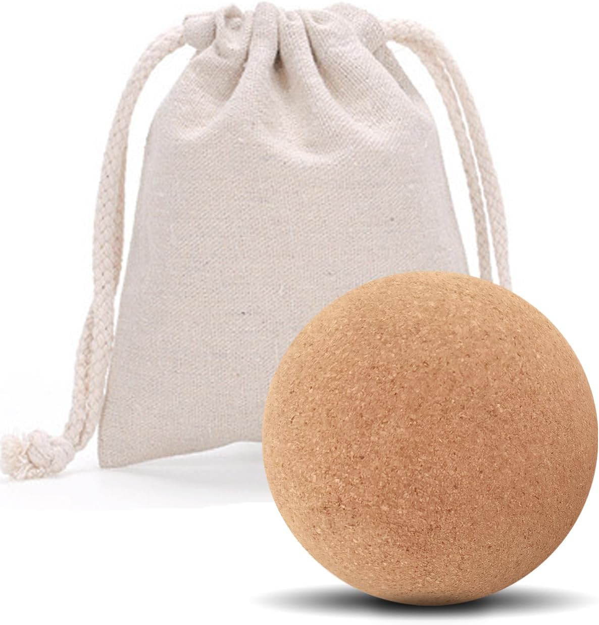 KITWILD Cork Peanut Massage Ball | Peanut Double Lacrosse Massage Ball, Deep Tissue Muscle Massage, Myofascial Release, Muscle Knots, Yoga Therapy