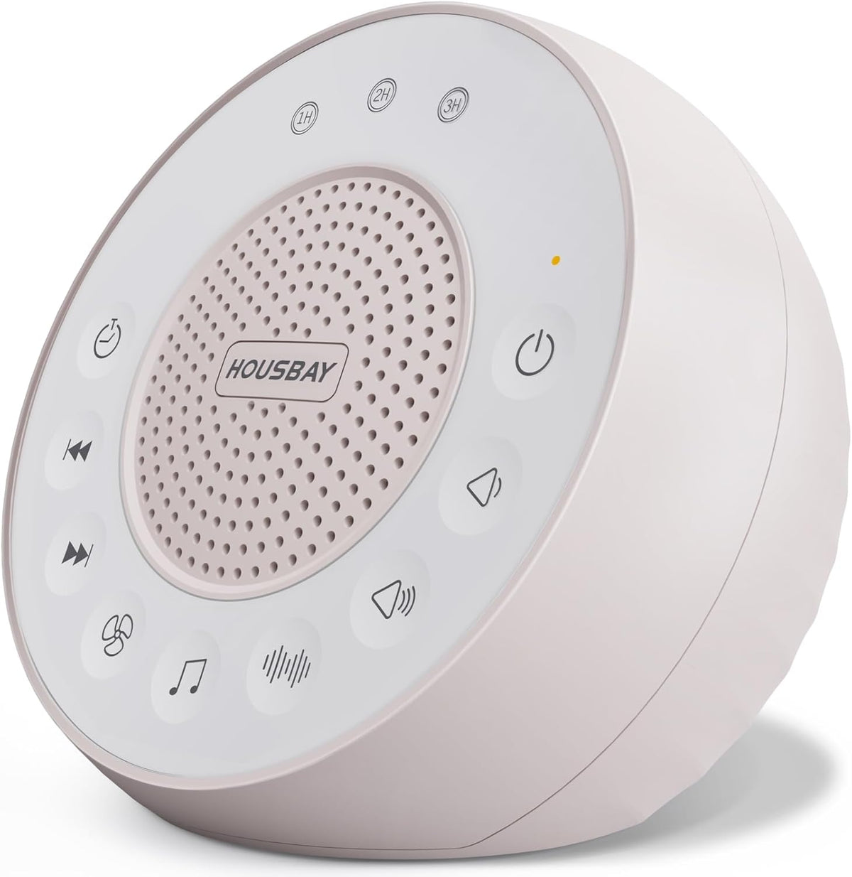 Housbay White Noise Machine with 31 Soothing Sounds, 5W Loud Stereo Sound, Auto-Off Timer, Adjustable Volume, Sleep Sound Machine for Baby, Kid, Adult -Wood Grain