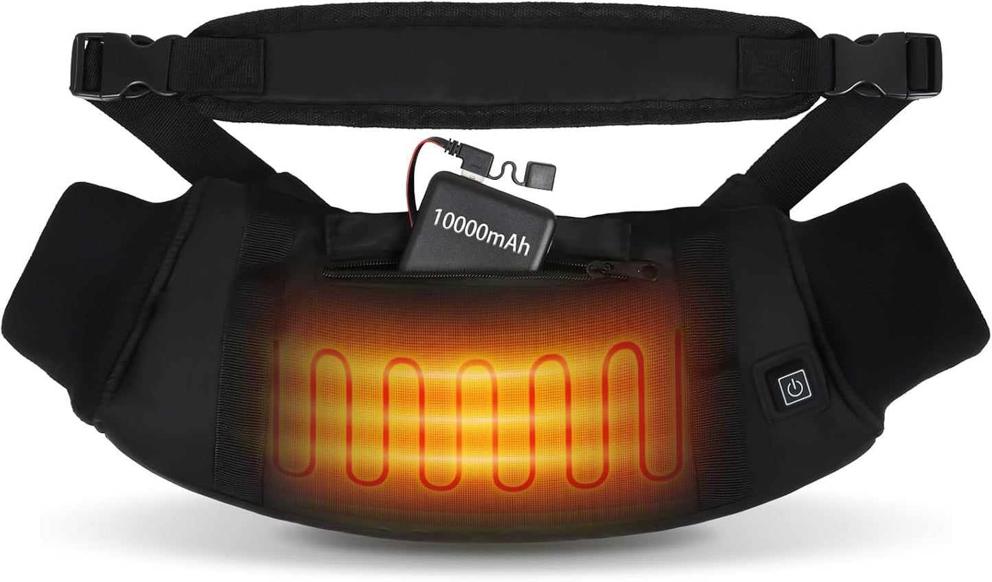 Electric Heated Hand Warmer Pouch,Football Hand Warmer with Double Sided Heating Areas,Zipped Pocket and Adjustable Strap,Heated Hand Muff Ideal for Football,Hunting,Fishing,Camping,Golf