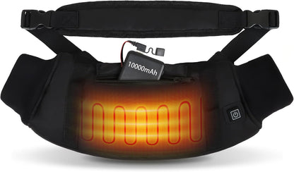 Electric Heated Hand Warmer Pouch,Football Hand Warmer with Double Sided Heating Areas,Zipped Pocket and Adjustable Strap,Heated Hand Muff Ideal for Football,Hunting,Fishing,Camping,Golf