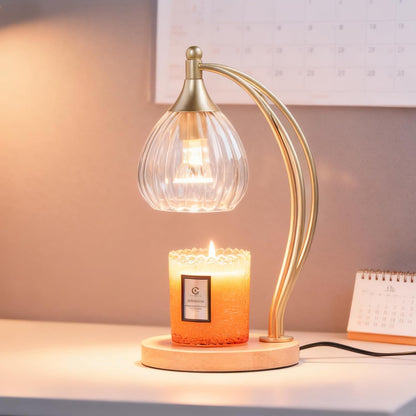 Candle Warmer Lamp with Timer and Dimmer - Electric Melter for Scented Jar Candles - Housewarming, New Home Decor