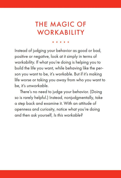The Happiness Trap Cards: 50 ACT-Based Prompts, Practices, and Reflections to Help You Stop Struggling and Start Living