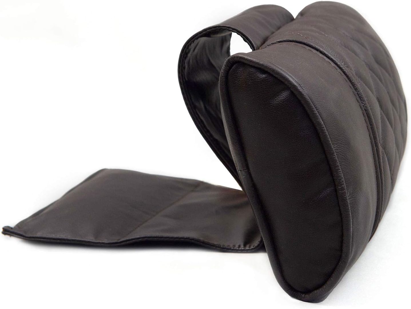 Octane Seating Pillow for Recliner Chairs | Diamond Stitching | Brown Italian Leather
