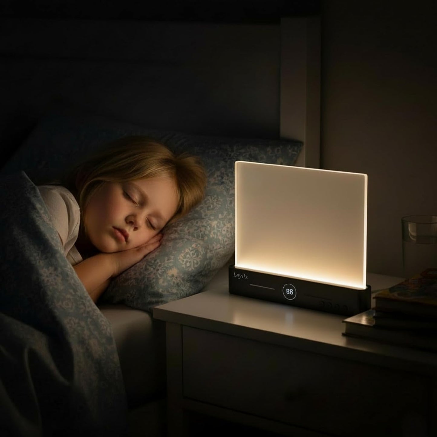 LED Flat Book Light for Reading at Night in Bed, Black | Eye-Caring, 3 Color Temperatures, Stepless Dimmable, USB Rechargeable, Portable Flat Panel Lamp for Kids & Adults