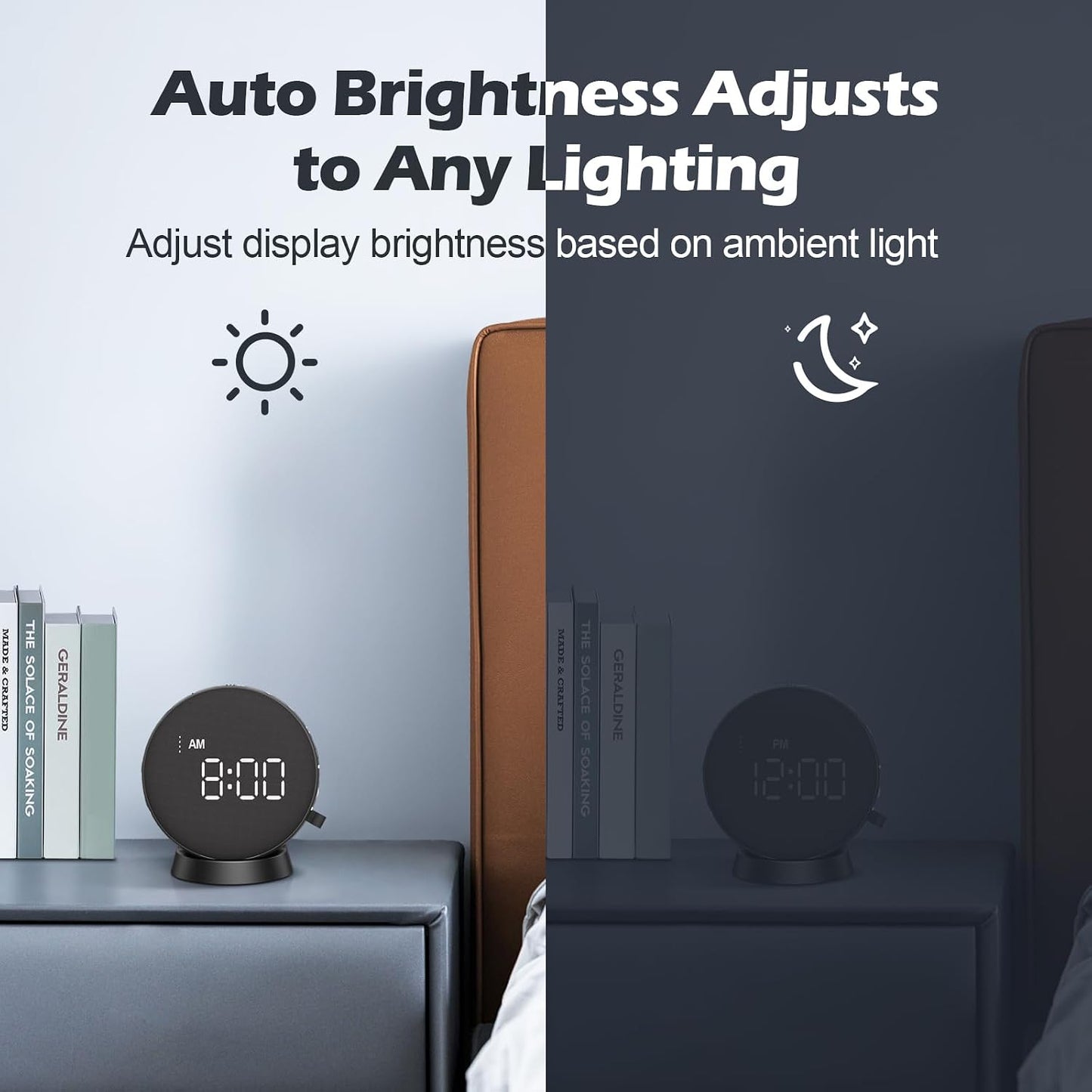 REACHER Loud Vibrating Alarm Clock with Bed Shaker for Heavy Sleepers | Loud alarm with bed shaker, 3 wake modes, rechargeable battery, travel-friendly for deep sleepers, Hearing Impaired, Deaf
